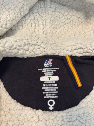 Felpa K-Way donna con cappuccio e zip