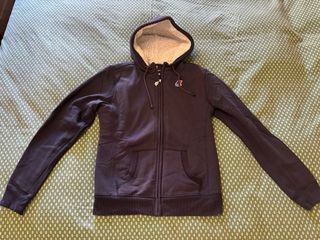 Felpa K-Way donna con cappuccio e zip