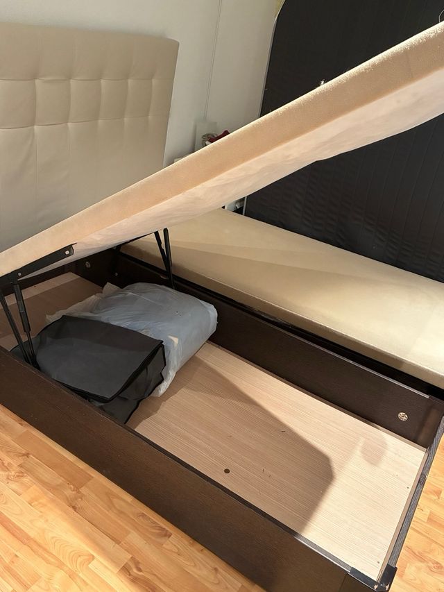 Canapé abatible 90x200cm beige