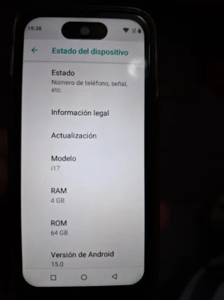 Teléfono Móvil Pequeño Negro y Dorado