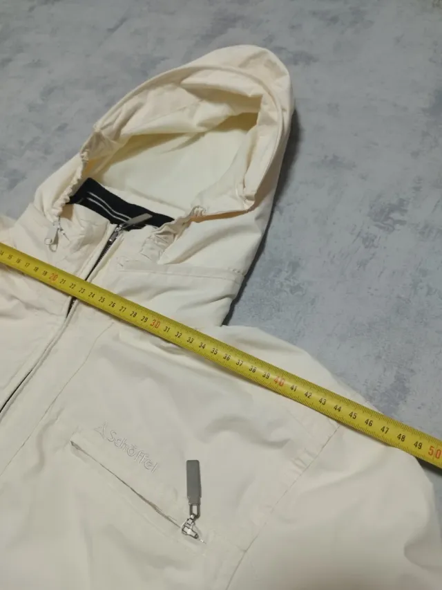 Chaqueta Impermeable Schöffel Beige con Capucha