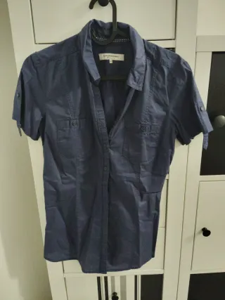 Camisa Clockhouse azul talla xs