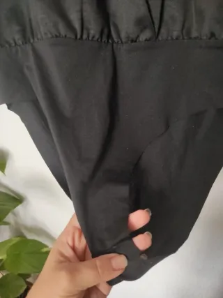 Body ZARA cruzado negro satinado evento