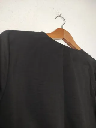 Body ZARA cruzado negro satinado evento