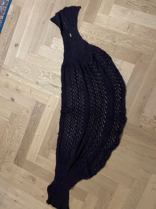 Coprispalle viola in lana