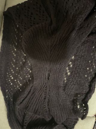 Coprispalle viola in lana