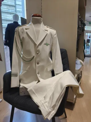 Traje Almirante Comunión Blanco Verde