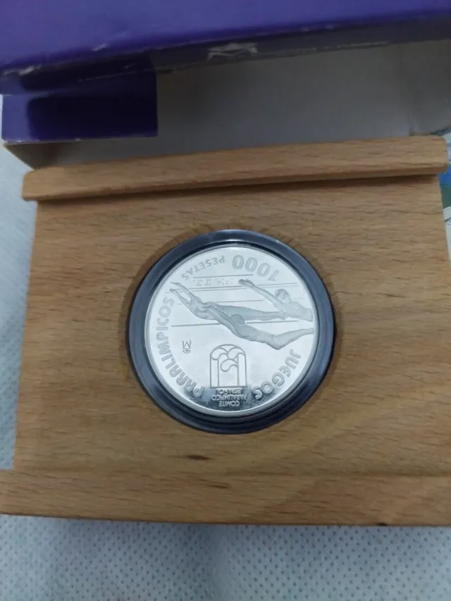 Moneda 1000 Pesetas Plata Juegos Paralímpicos 1996