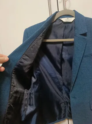 Conjunto ceremonia niño. americana azul y camisa