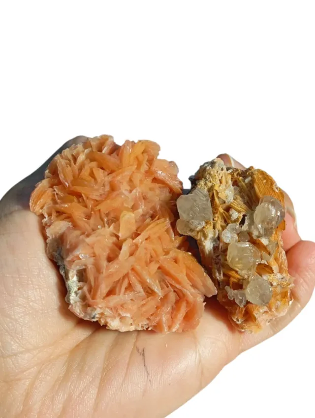 Cerusita e Barite Naturale in Crudo