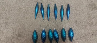 Adornos Navideños Azul Teal