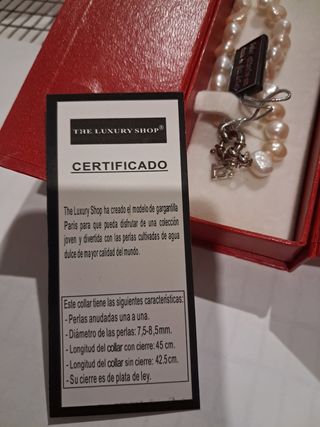 Collar perlas cultivadas 120cm