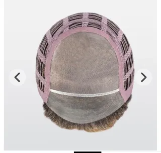 Peluca sintética rubia degradada