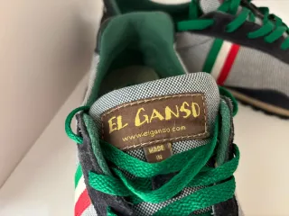 Zapatillas El Ganso grises y verdes
