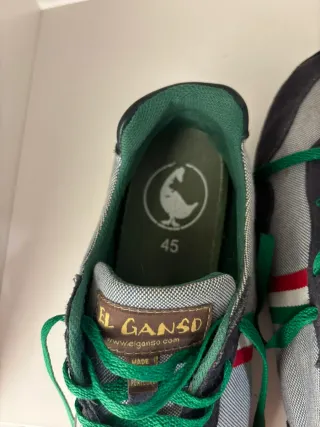 Zapatillas El Ganso grises y verdes
