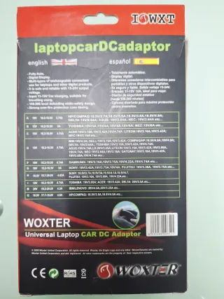 Adaptador universal para vehiculo DC