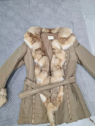 Piumino donna con pelliccia