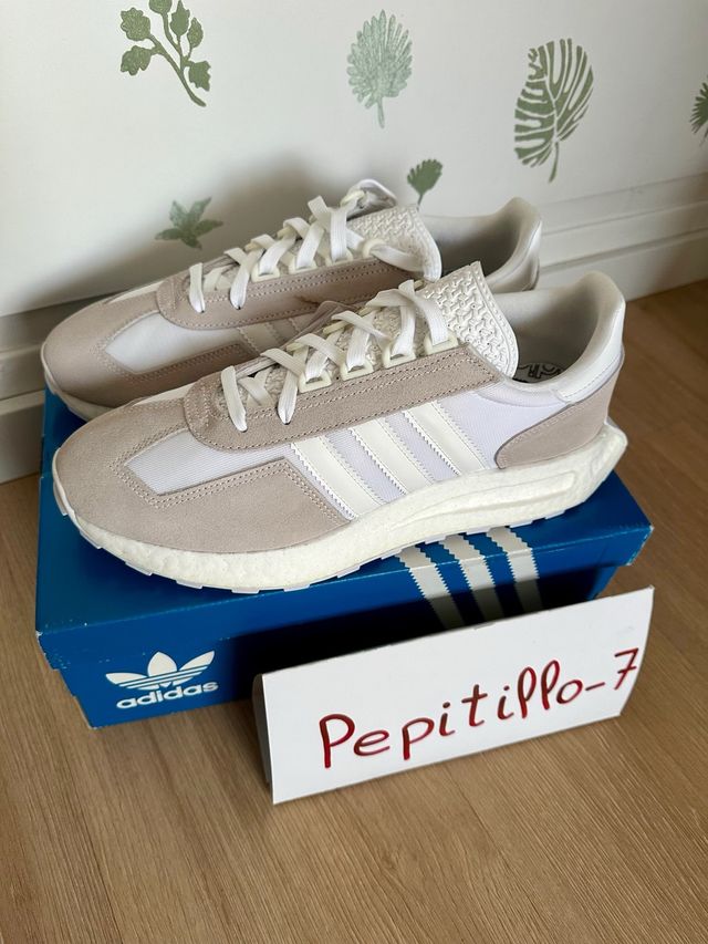 Adidas Retropy E5 Talla 44 2/3 Beige/Blanco
