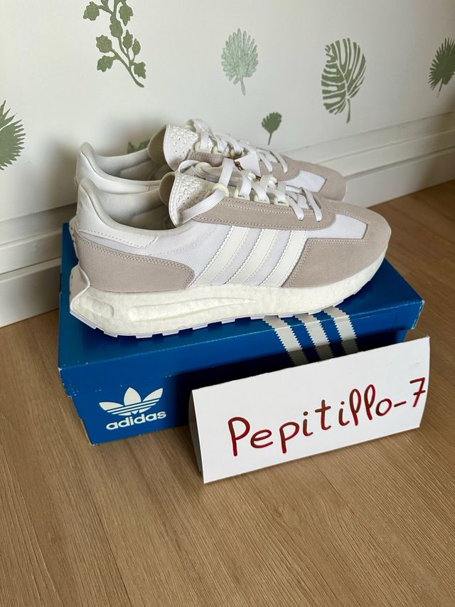 Adidas Retropy E5 Talla 44 2/3 Beige/Blanco