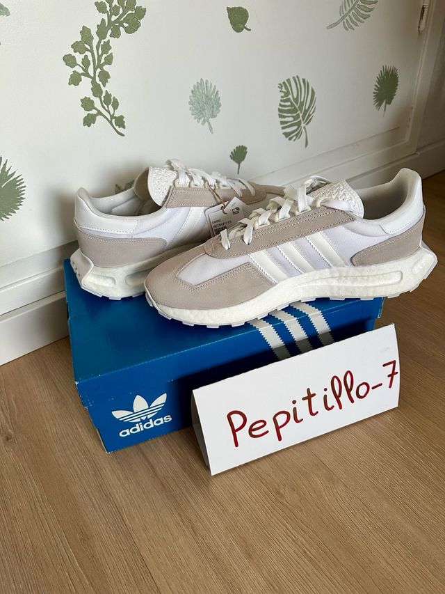 Adidas Retropy E5 Talla 44 2/3 Beige/Blanco