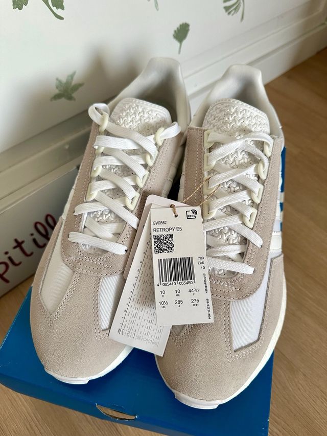 Adidas Retropy E5 Talla 44 2/3 Beige/Blanco
