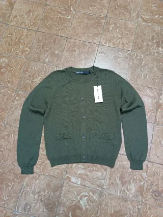 Cárdigan Bimba y Lola Verde Oliva Mujer