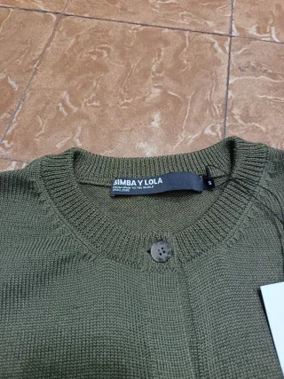 Cárdigan Bimba y Lola Verde Oliva Mujer