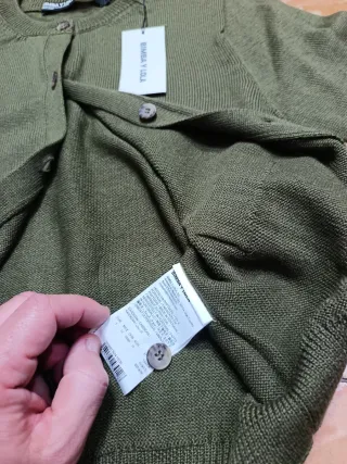 Cárdigan Bimba y Lola Verde Oliva Mujer