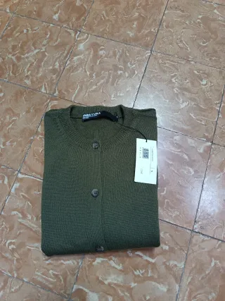 Cárdigan Bimba y Lola Verde Oliva Mujer