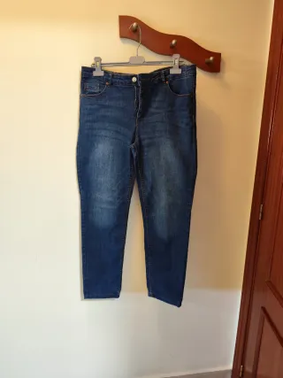 Pantalón vaquero mujer azul