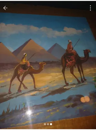 Quadro Piramidi Egiziane con Camelli