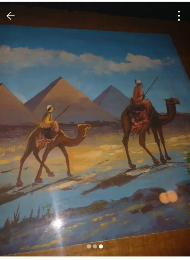 Quadro Piramidi Egiziane con Camelli