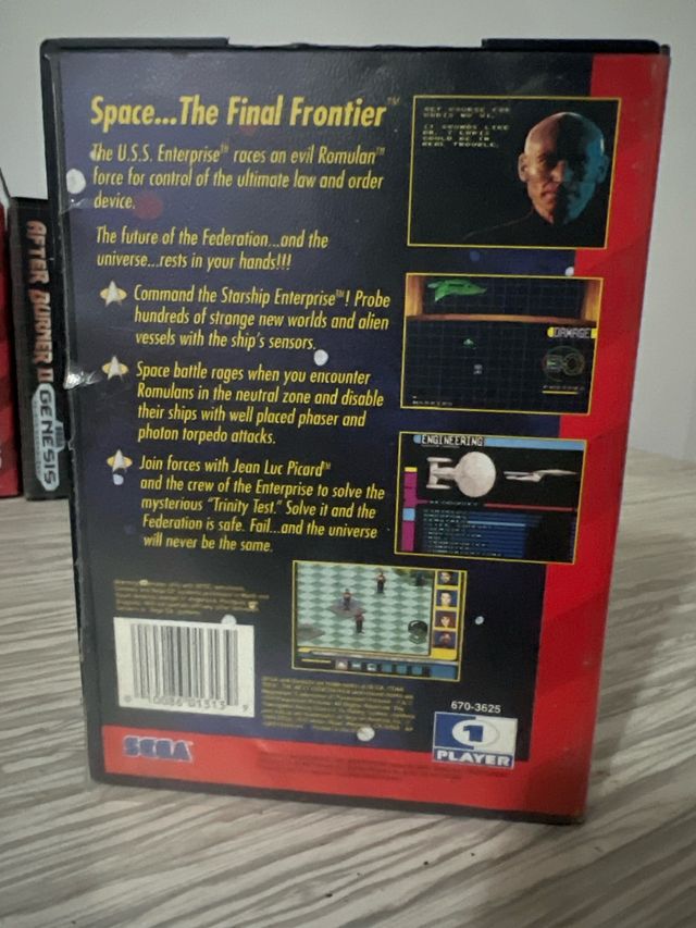 juego sega mega drive  Star Trek TNG