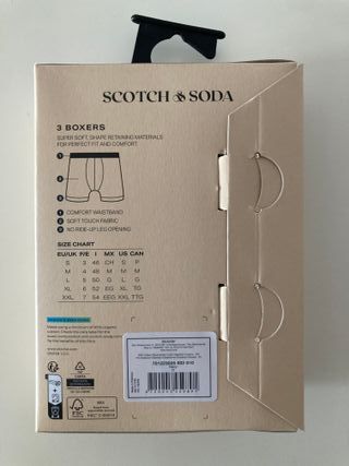 Scotch & Soda. Pack 3 bóxers. Talla S