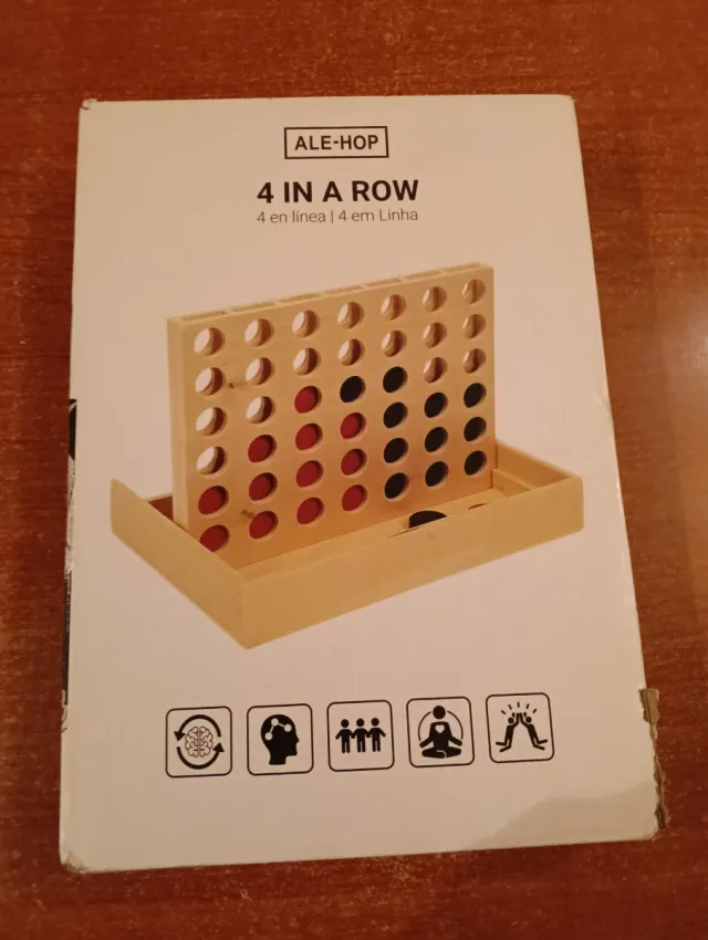 Juego 4 en Raya Madera