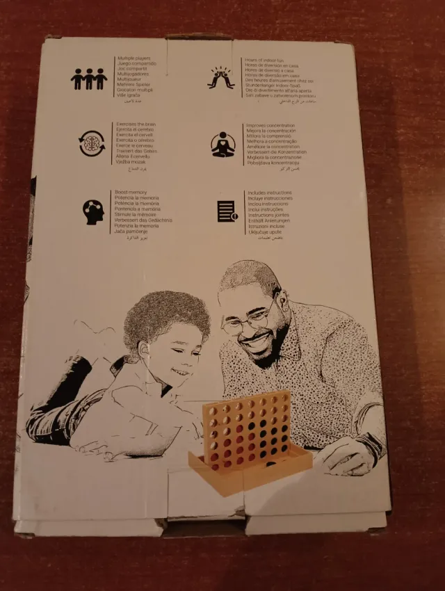 Juego 4 en Raya Madera