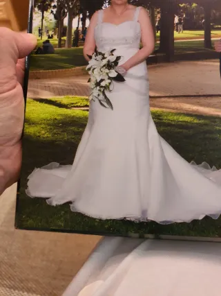 Precioso Vestido de Novia Blanco roto