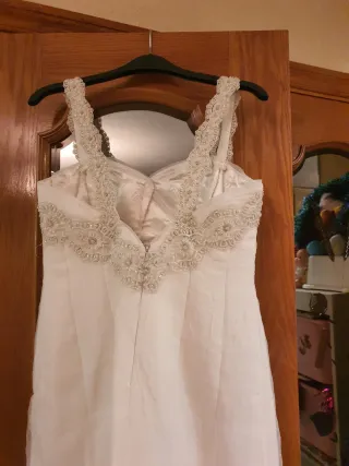 Precioso Vestido de Novia Blanco roto