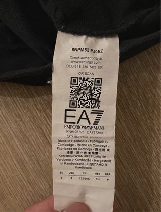 Sudadera EA7 Azul marino