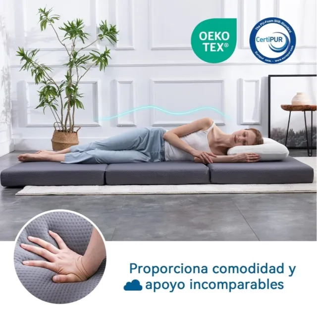 Colchón Plegable Amazon 75x195x10cm Nuevo