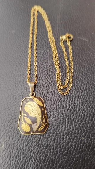 Colgante vintage Damasquinado