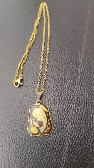 Colgante vintage Damasquinado