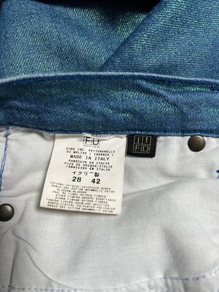 Jeans Just Cavalli glitter blu/verde taglia M