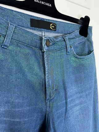 Jeans Just Cavalli glitter blu/verde taglia M