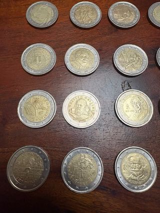 Lote 25 Monedas 2€ Conmemorativas Italia