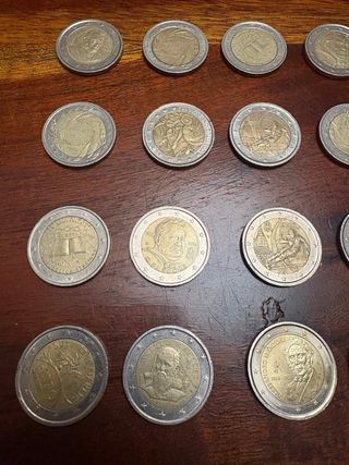 Lote 25 Monedas 2€ Conmemorativas Italia