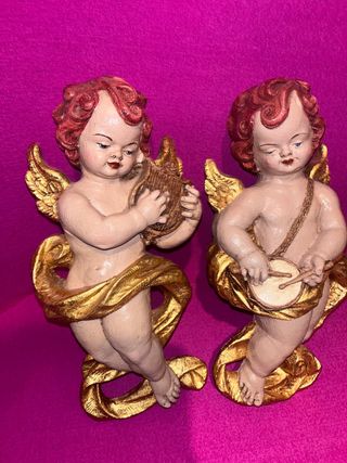 Decoración de pared ángeles querubines antiguos