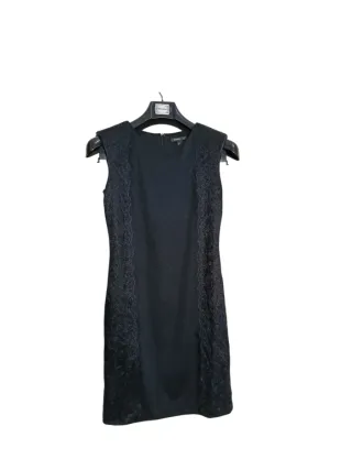 Vestido Negro Midi Mango Suit Talla S