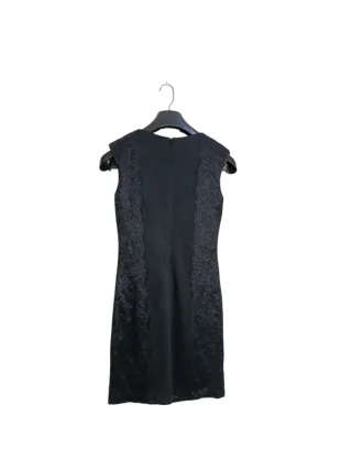 Vestido Negro Midi Mango Suit Talla S