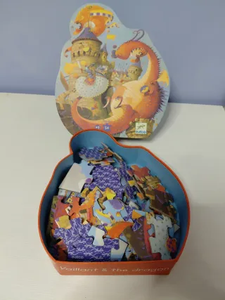Puzzle Djeco Dragón y Castillo 54 piezas